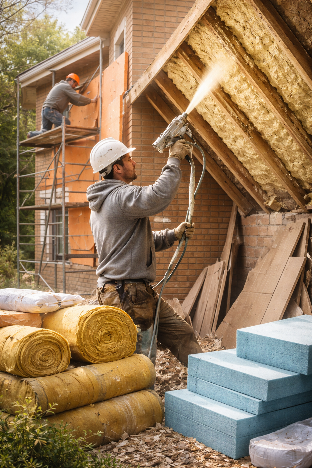 Утепление домов в Сатке под ключ от 4344 руб/м2 | Профессионально — ТепломастерСтк